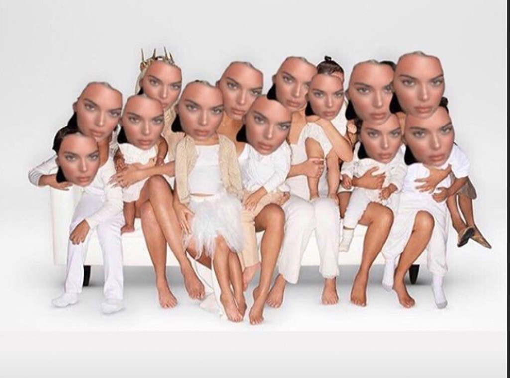 Kendall Jenner Pokes Fun at ''Awkward'' Family Christmas Photo | E